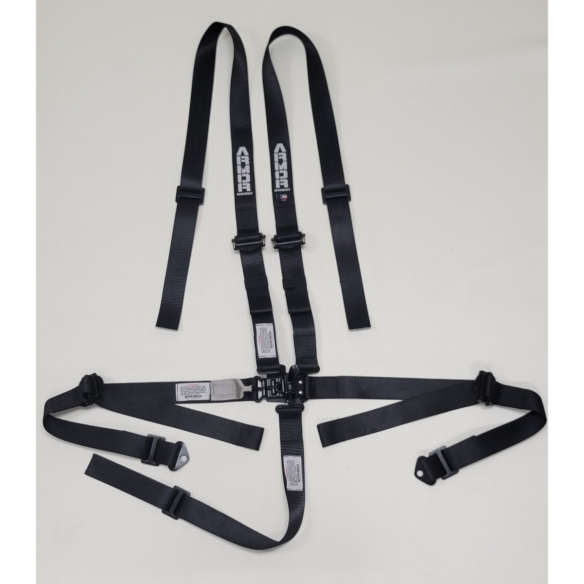 Black Armor 5 pt. Armor Series 2" Latch Safety Belts with pull up lap belts