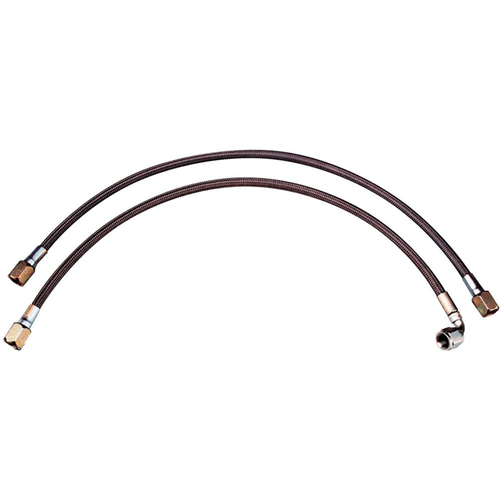 42&quot; - Stainless (Tom Cat) AN3 Brake Line with 90 degree &amp; straight ends